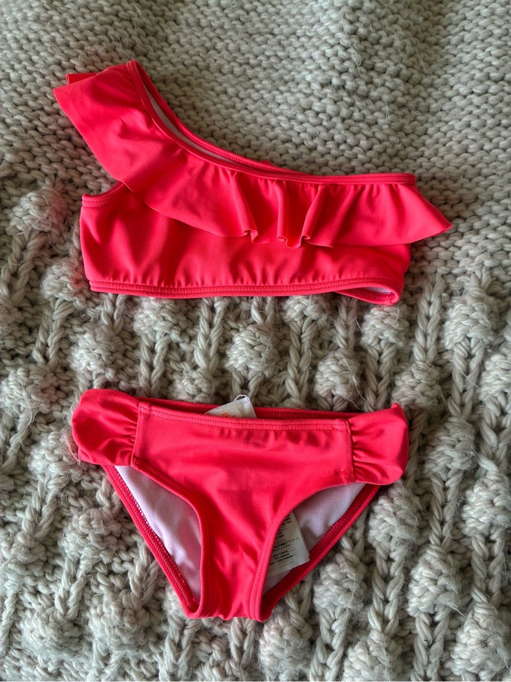 Billabong Neon Coral Girls Two-Piece Swim Set